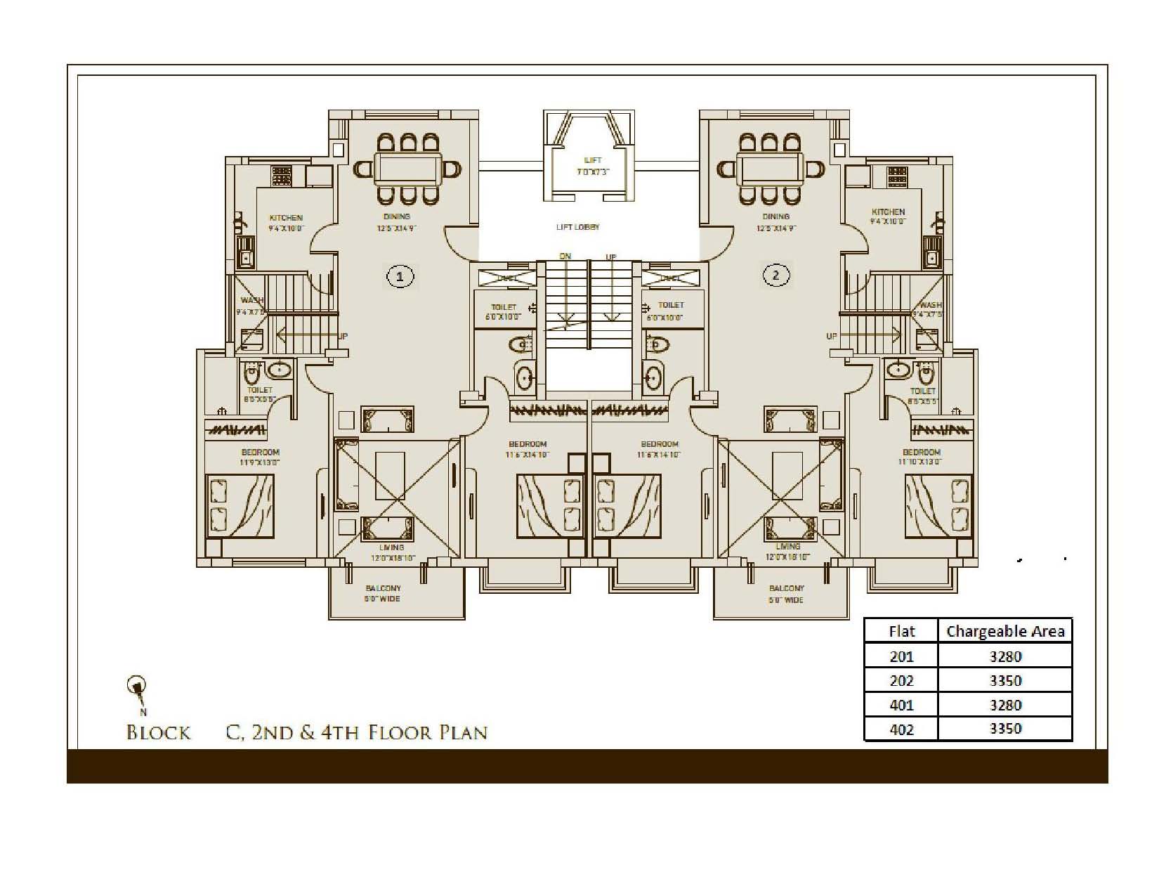 Ready to move 4 BHK duplex flat for sale in Jaydev Vihar, Bhubaneswar